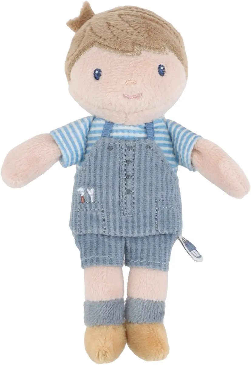 Little Dutch Knuffelpop Jim 10cm - Blauw