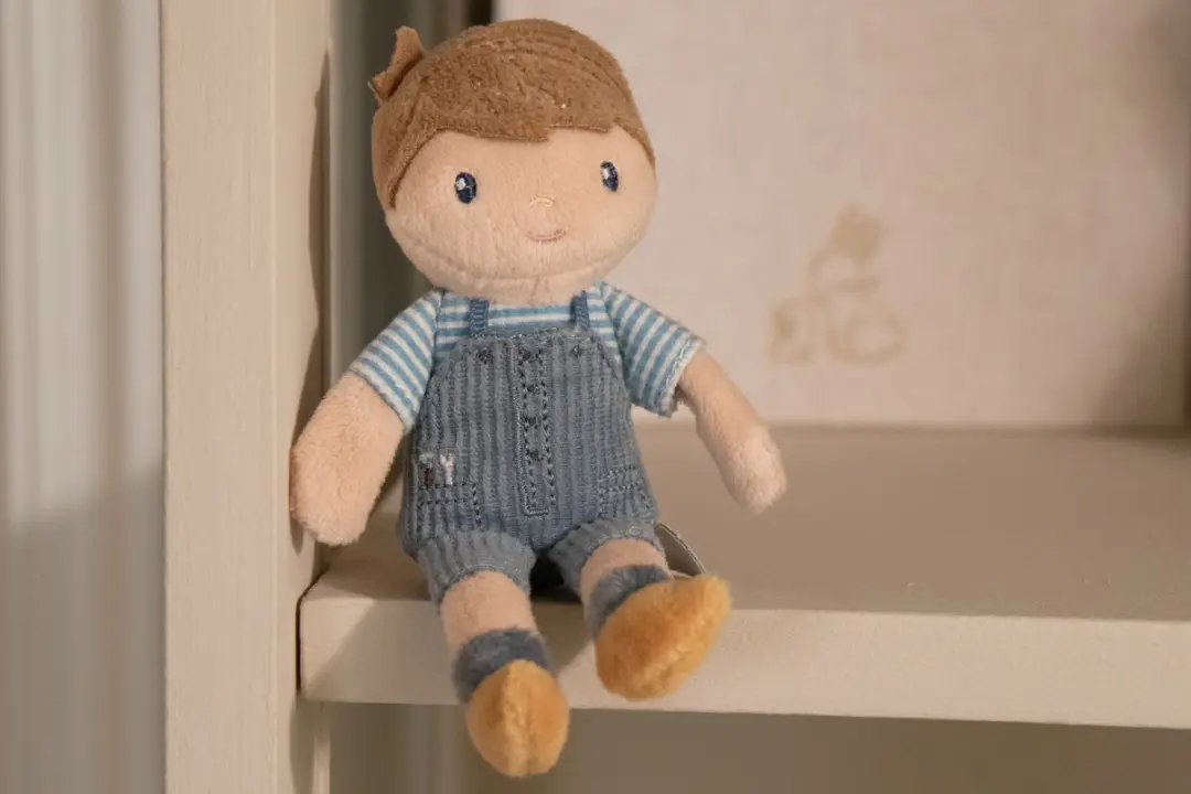 Little Dutch Knuffelpop Jim 10cm - Blauw