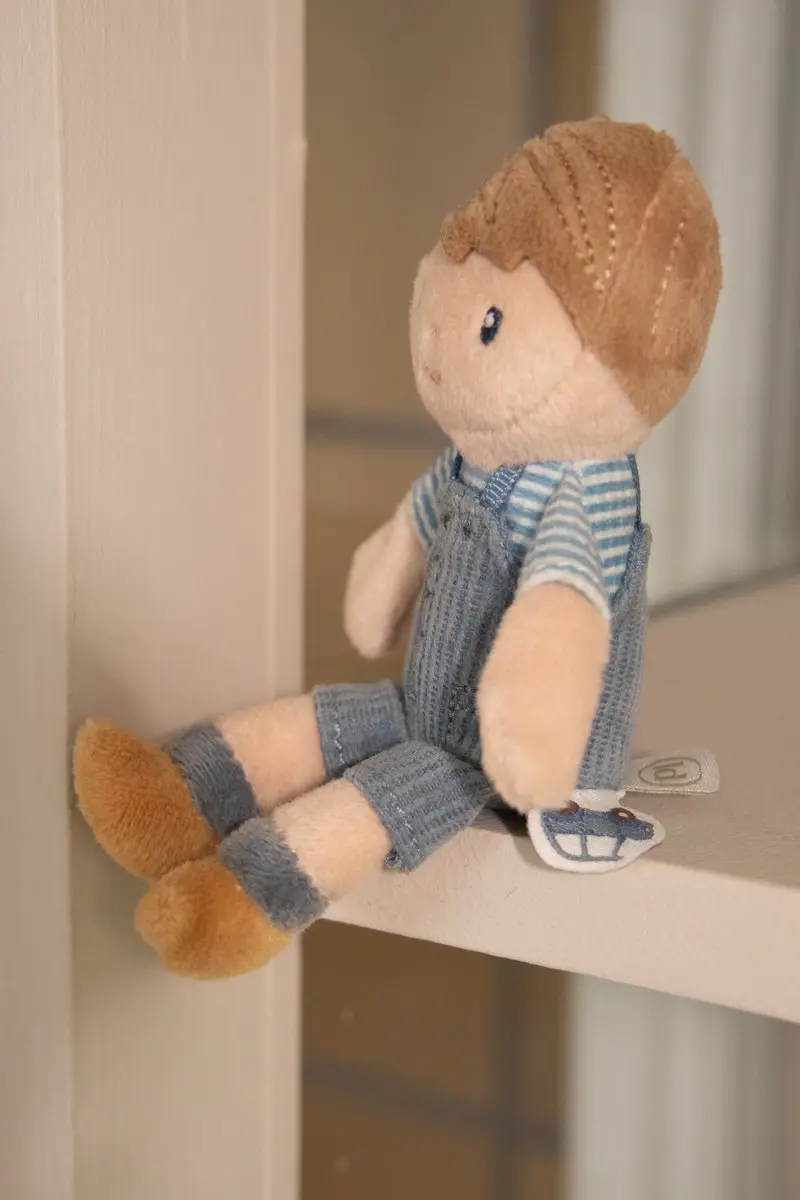 Little Dutch Knuffelpop Jim 10cm - Blauw