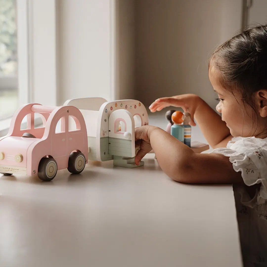 Little Dutch Speelgoedauto met Caravan LD8022 - Multi - afbeelding 6 van 6