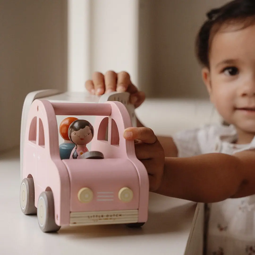 Little Dutch Speelgoedauto met Caravan LD8022 - Multi