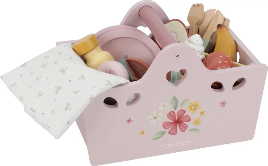 Little Dutch Houten Picknickset Roze