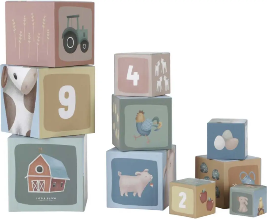 Little Dutch Stapeltoren Little Farm - 10 Stuks