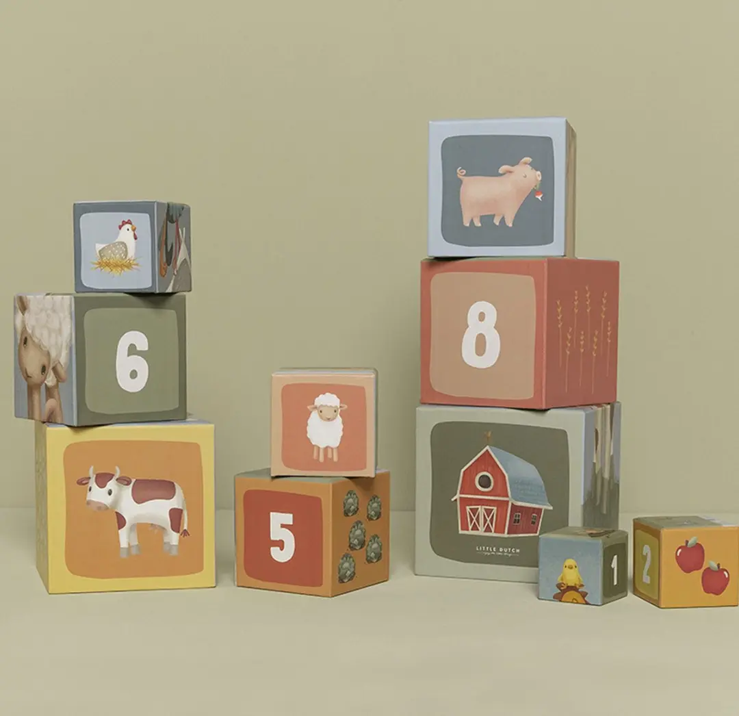 Little Dutch Stapeltoren Little Farm - 10 Stuks