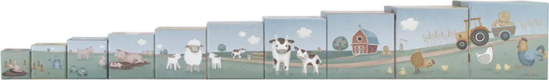 Little Dutch Stapeltoren Little Farm - 10 Stuks