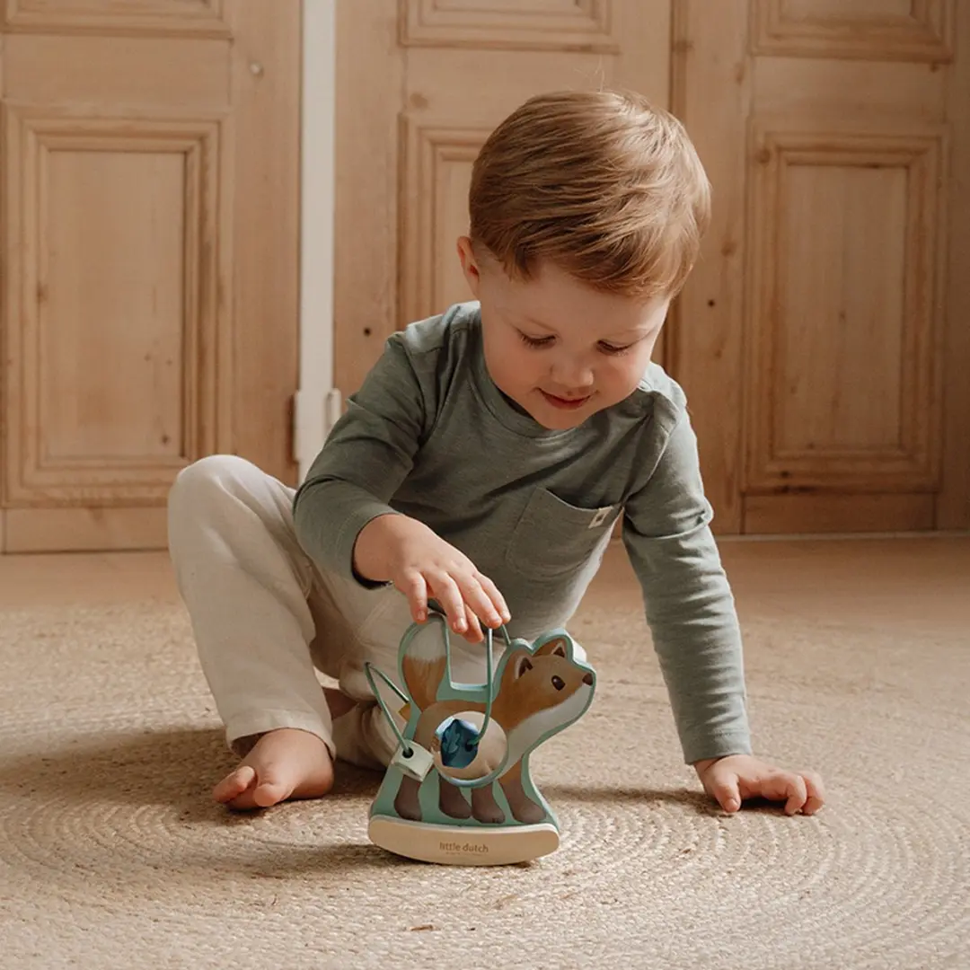 Little Dutch Wiebeldier Vos Forest Friends LD7234 - Blauw - afbeelding 6 van 6