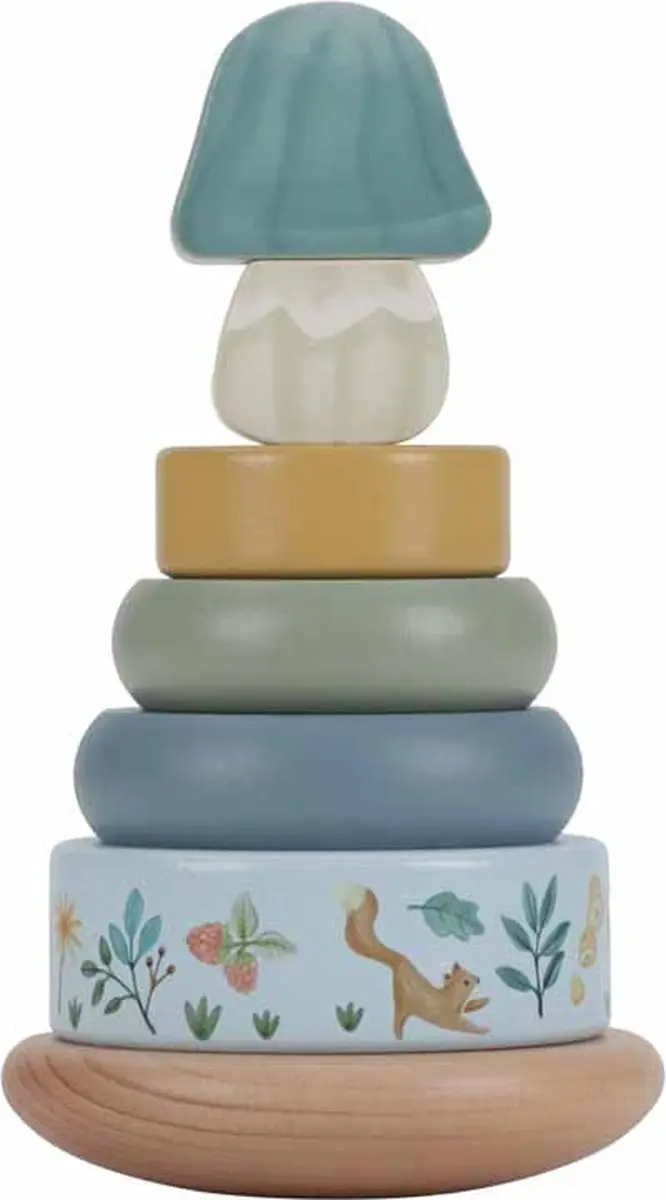 Little Dutch Tuimelstapelaar Forest Friends FSC - 6 Stuks - Multicolor