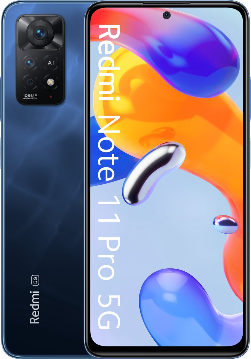 Xiaomi Redmi Note 11 Pro 5G - 6GB RAM - 128GB ROM - Blauw