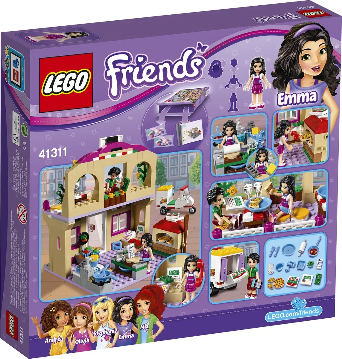LEGO Friends Heartlake Pizzeria 41311 - 289 Stukken - afbeelding 6 van 6