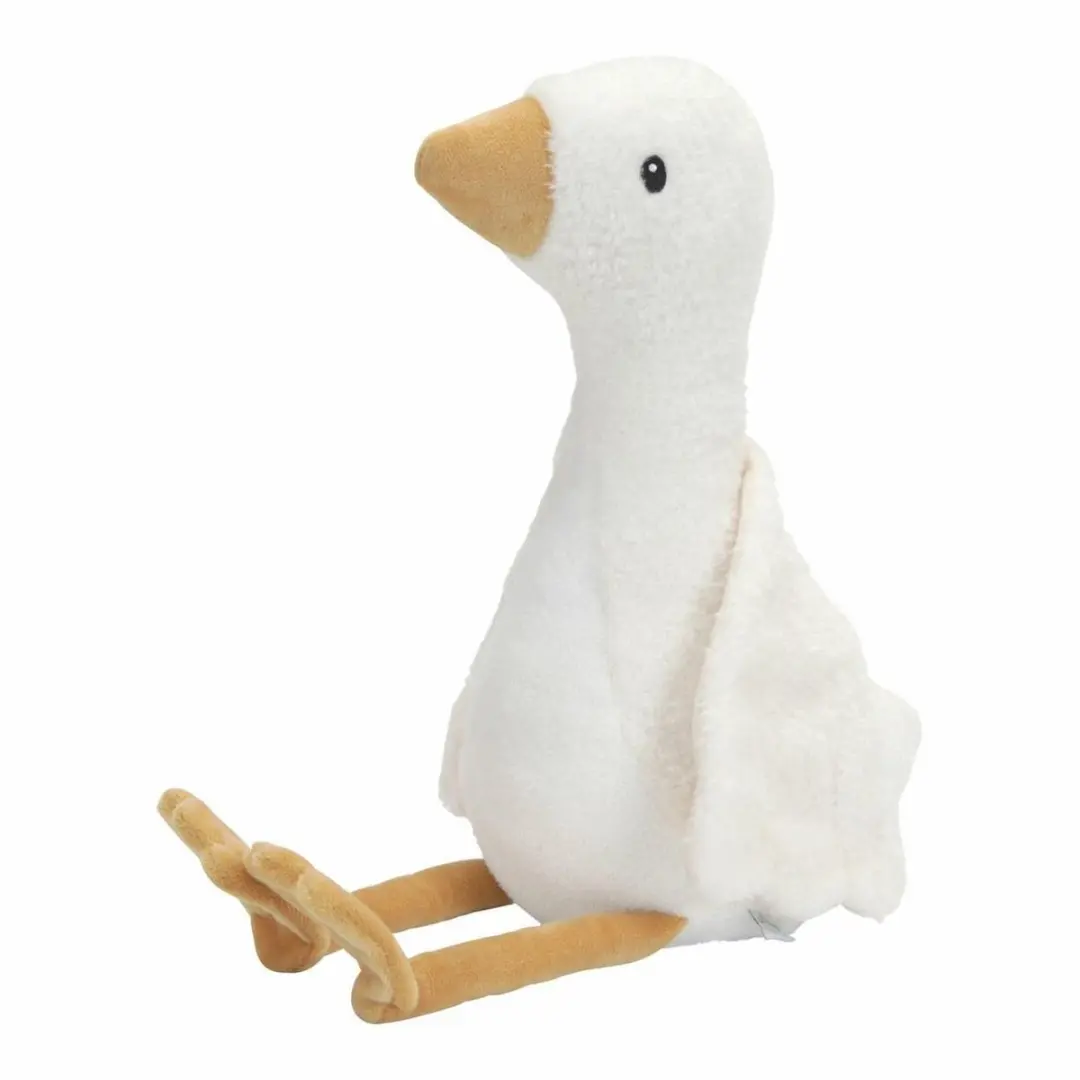 Little Dutch Newborn Naturals Knuffel Little Goose 25cm - Wit