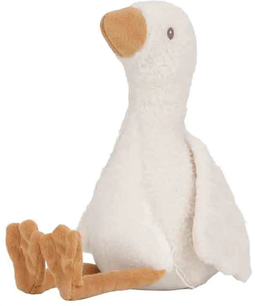 Little Dutch Newborn Naturals Knuffel Little Goose 25cm - Wit
