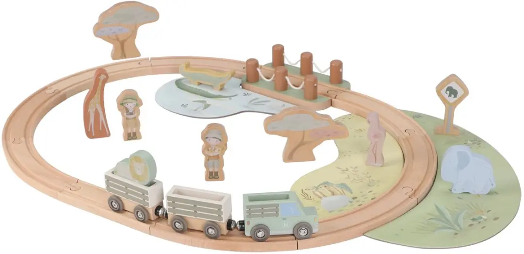 Little Dutch Treinset Safari Friends LD7451
