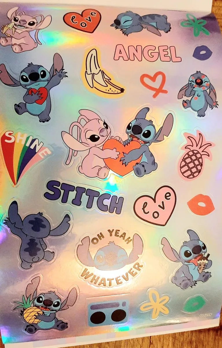 Disney Lilo & Stitch Stickerblok - 6 Vellen Roze