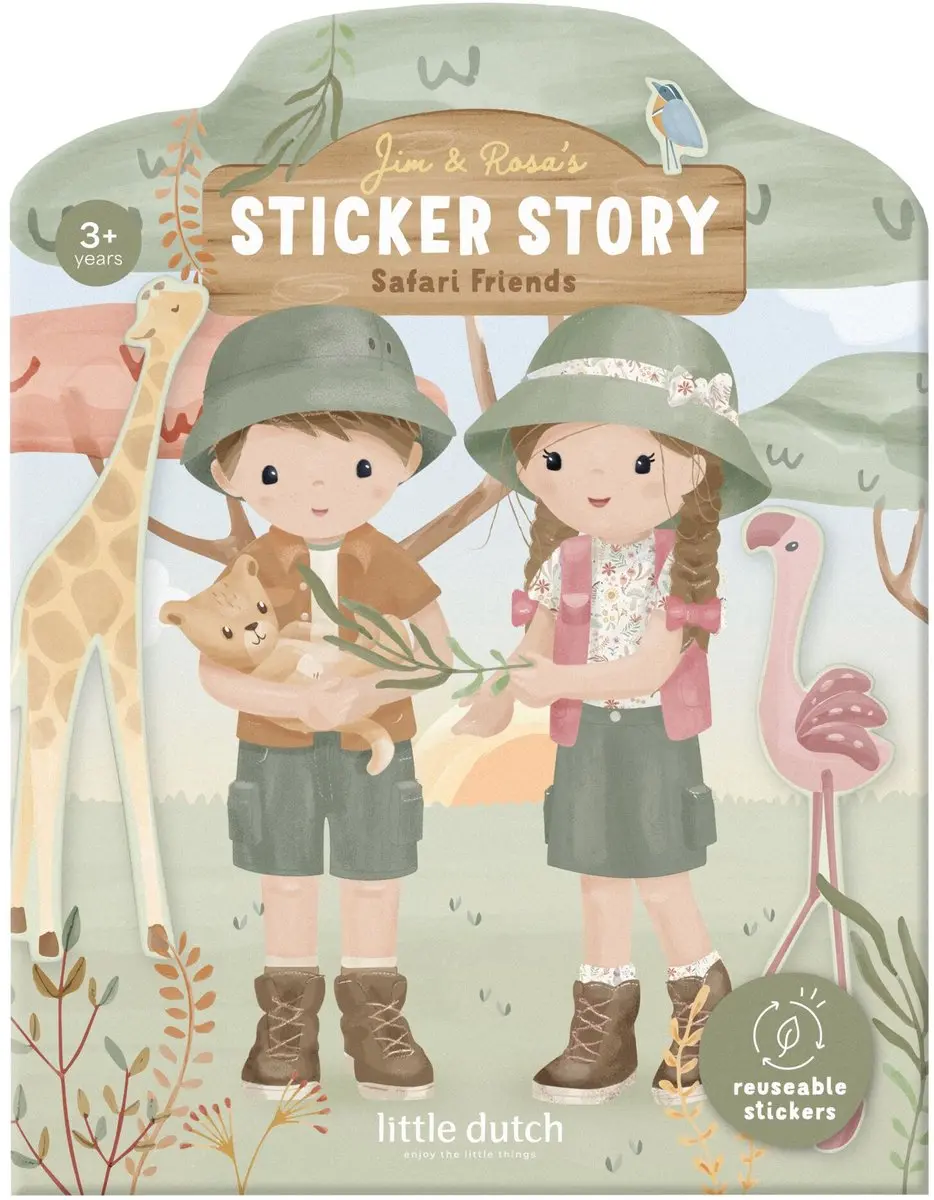 Little Dutch herbruikbare sticker speelset Safari