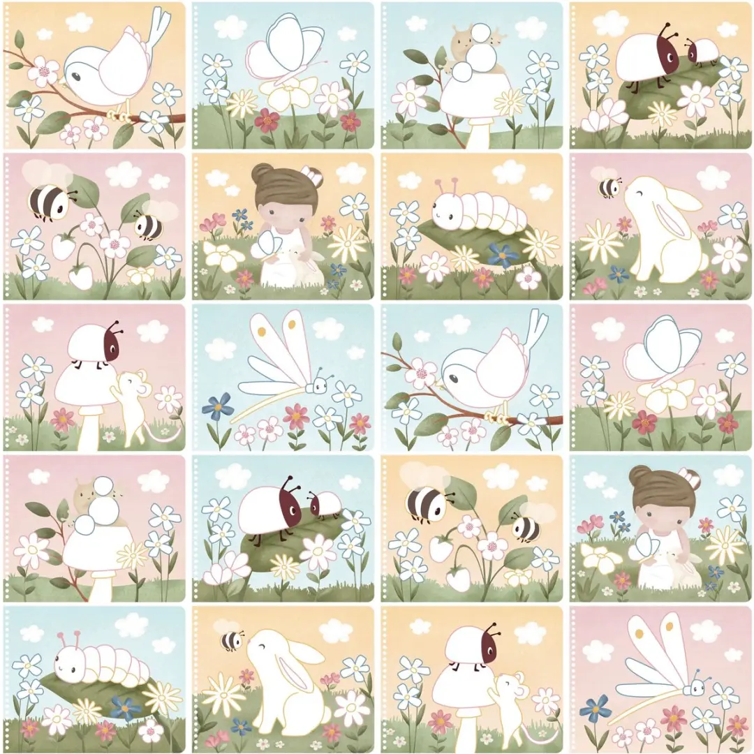 Little Dutch Magisch Knutselboek Rosa & Friends - 3 Potloden - 30 Pagina's