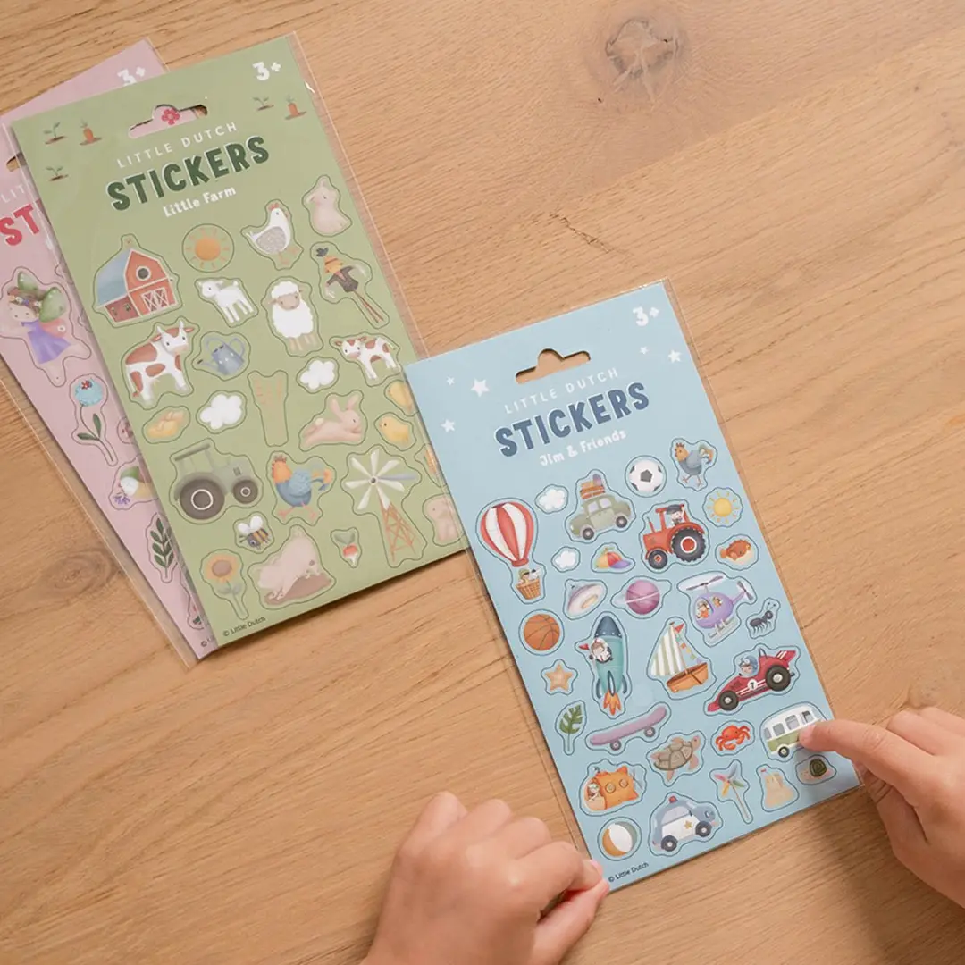 Little Dutch Jim & Friends Stickers - Meerkleurig