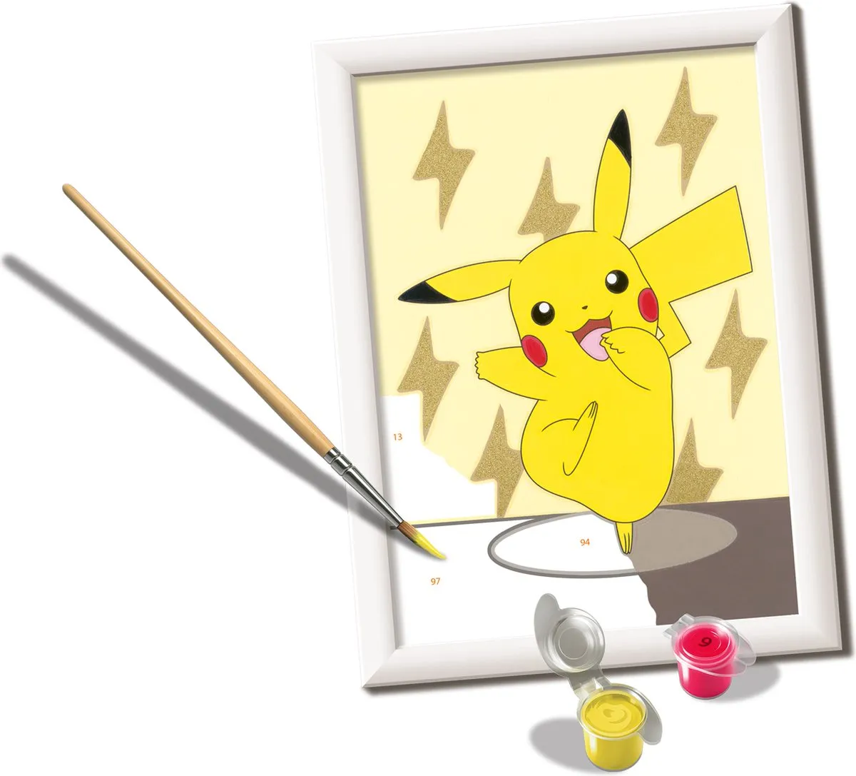 Ravensburger CreArt Pokémon Pikachu Pose Schilderen op nummer - 15 Kleuren