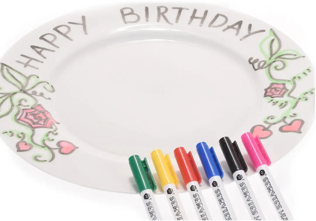 Koopman Porselein Stiften - 6 Stuks - Multicolor - afbeelding 6 van 6