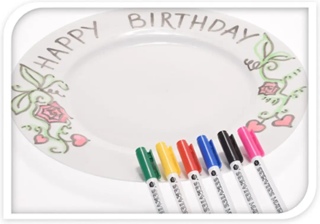 Koopman Porselein Stiften - 6 Stuks - Multicolor - afbeelding 3 van 6