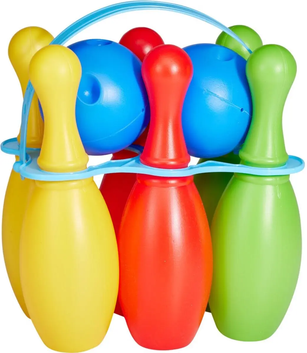 Bowling Kegel set kunststof 8 delig