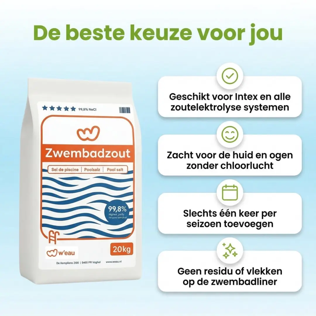 W'eau Zwembadzout 20kg
