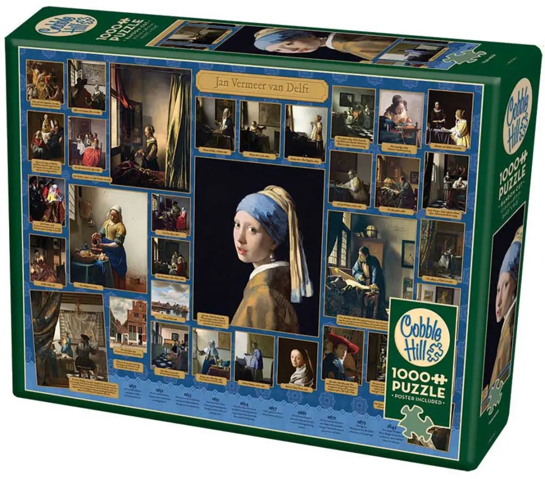 Cobble Hill Vermeer 1000 Stuks - 40104 - Meerkleurig - afbeelding 4 van 6