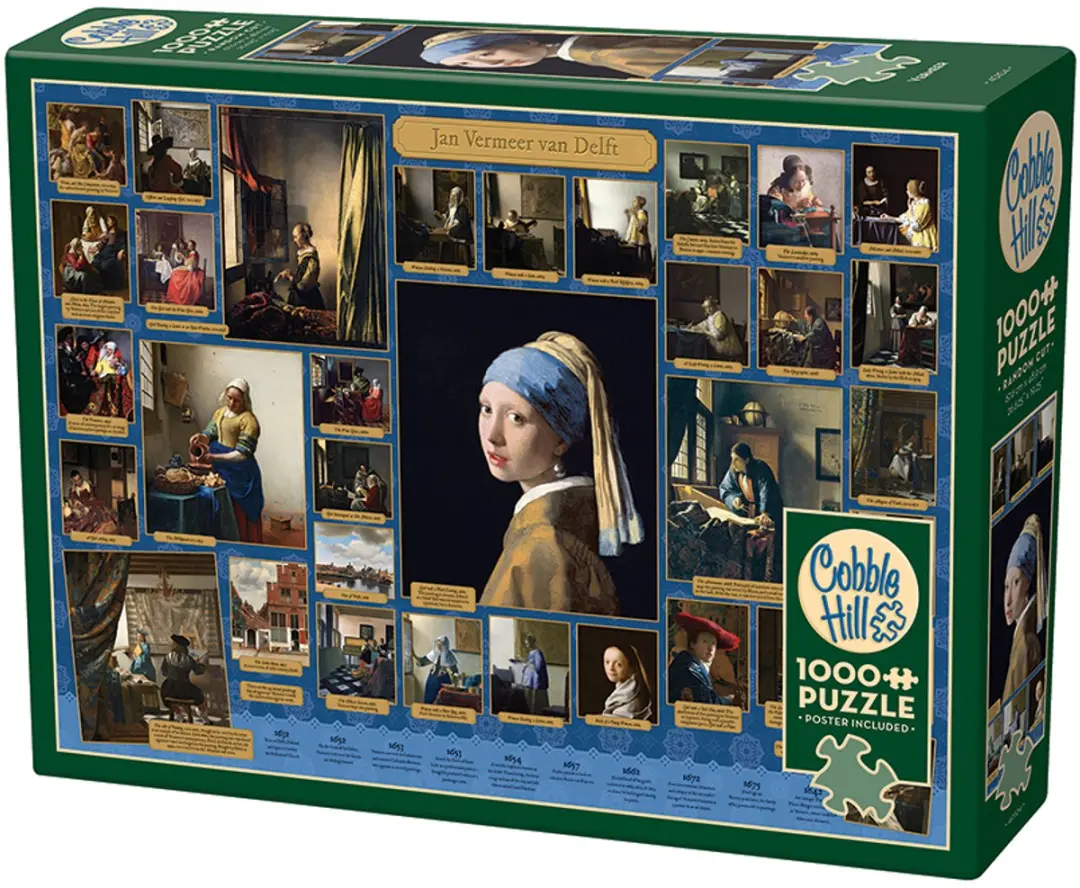 Cobble Hill Vermeer 1000 Stuks - 40104 - Meerkleurig - afbeelding 3 van 6