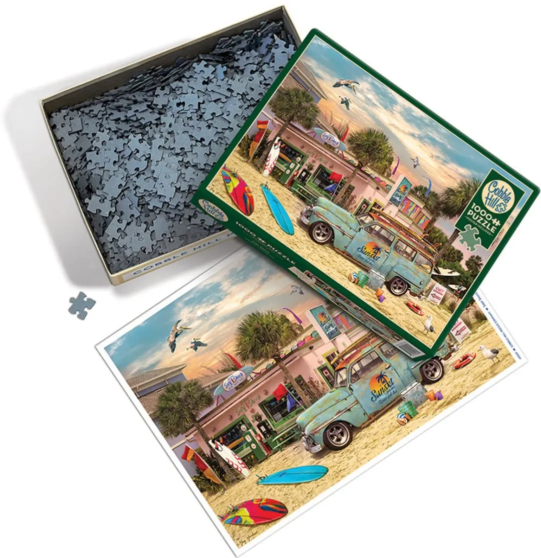 Cobble Hill Surf Shack Legpuzzel 1000 Stuks - 40269 - Meerkleurig - afbeelding 2 van 5