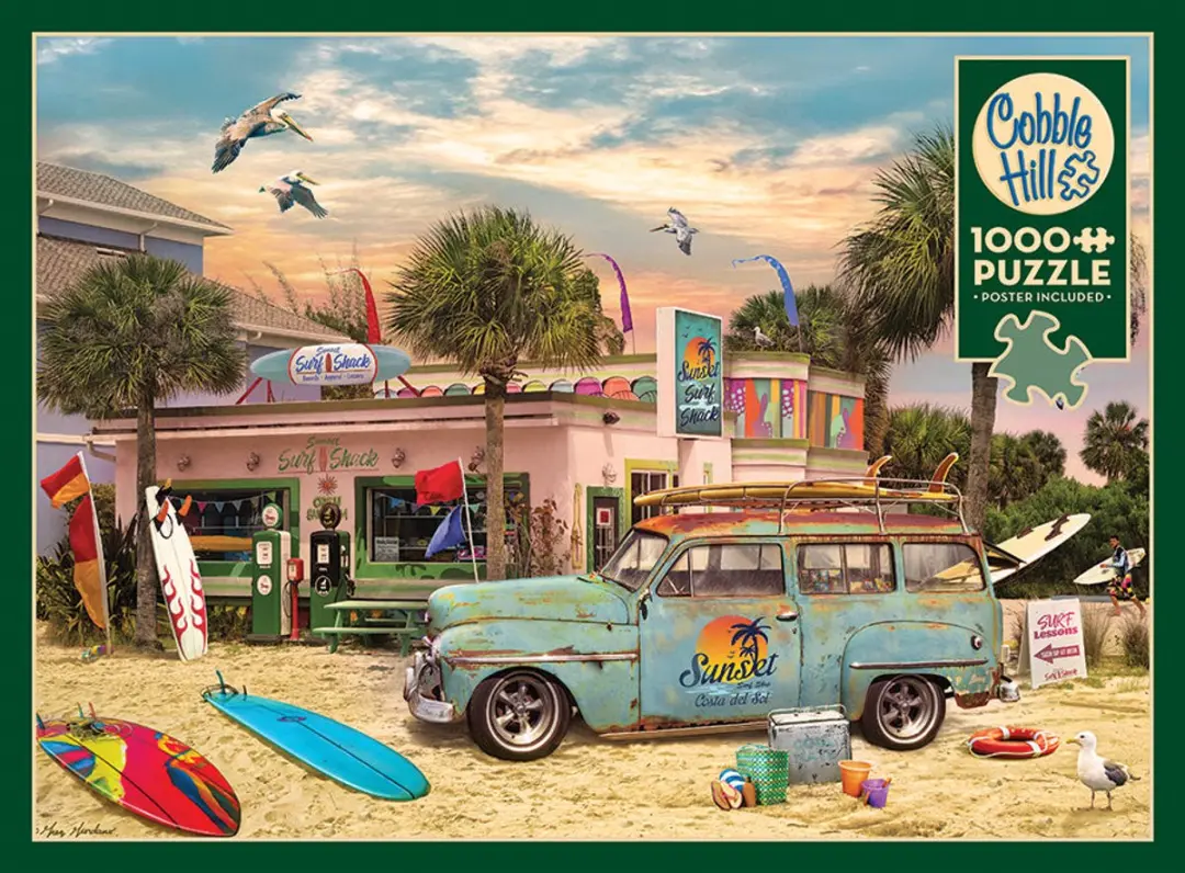 Cobble Hill Surf Shack Legpuzzel 1000 Stuks - 40269 - Meerkleurig - afbeelding 5 van 5