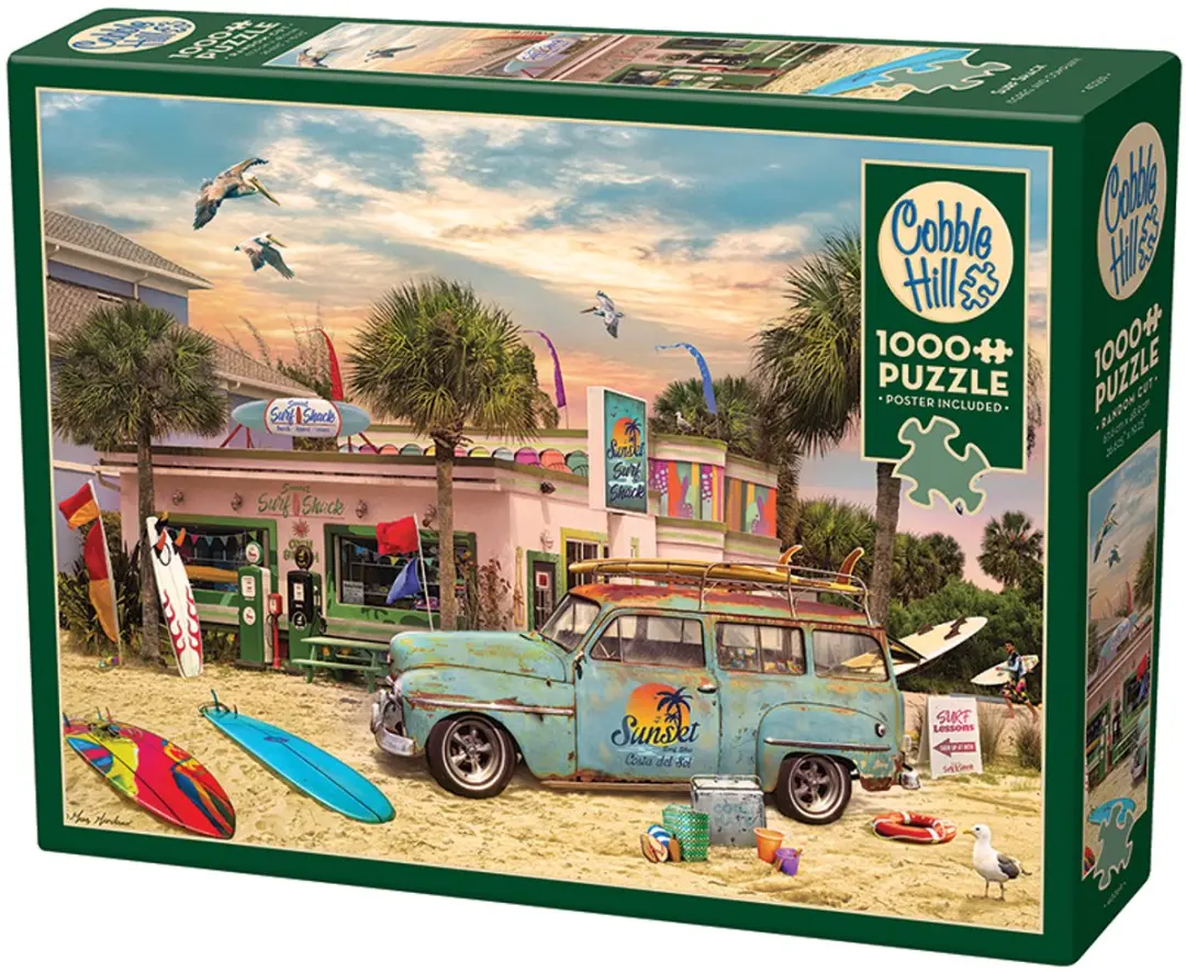 Cobble Hill Surf Shack Legpuzzel 1000 Stuks - 40269 - Meerkleurig - afbeelding 3 van 5