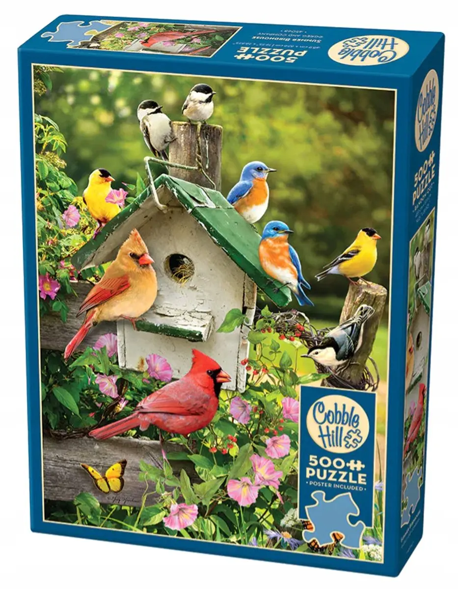 Cobble Hill Puzzel 500 Stukken: Zomerhuisje voor Vogels