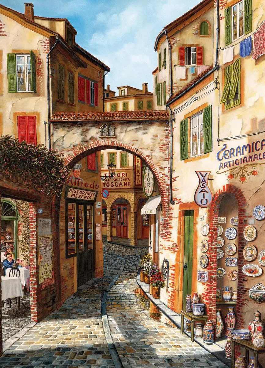Cobble Hill Ceramica Legpuzzel 1000 Stuks - Multicolor - afbeelding 3 van 3