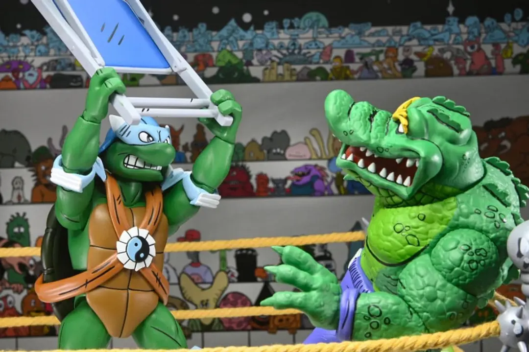 Neca TMNT Stump Wrestling Turtles 4-Pack - 18cm - Archie Comics - NECA54469-01 - afbeelding 5 van 6