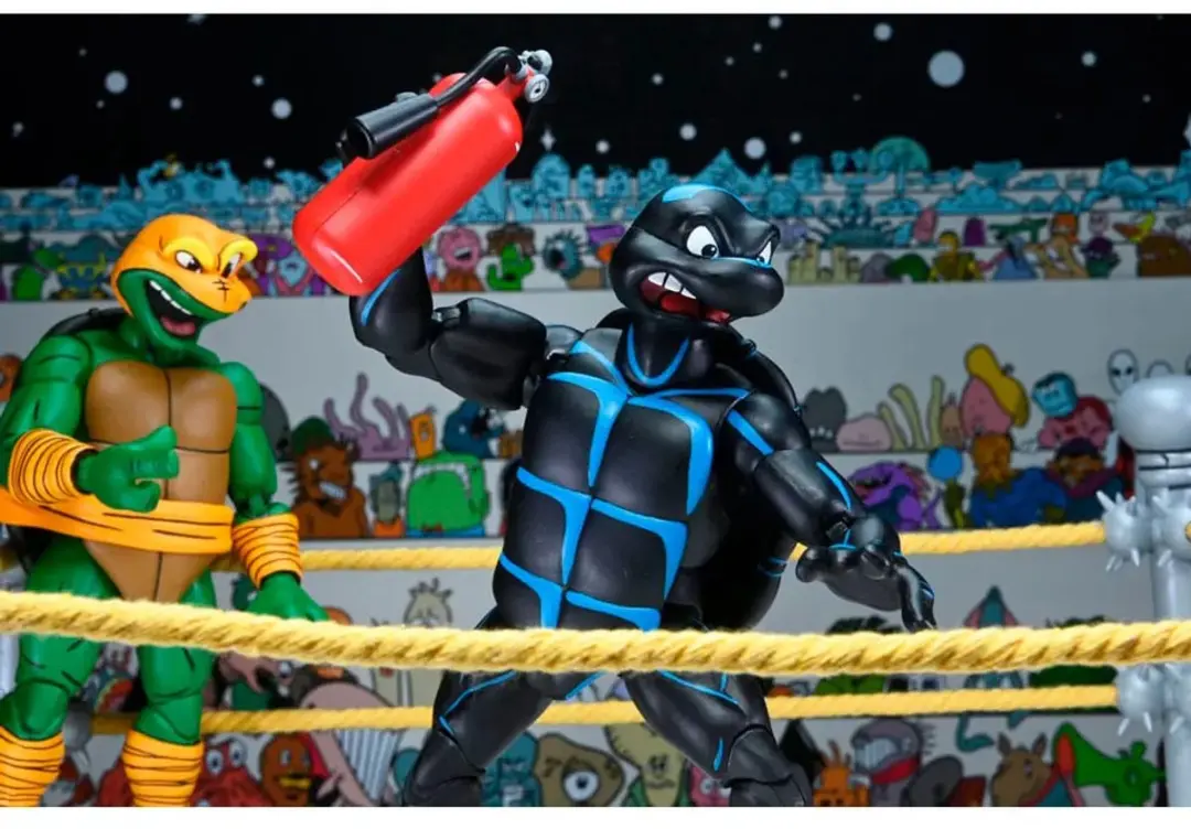 Neca TMNT Stump Wrestling Turtles 4-Pack - 18cm - Archie Comics - NECA54469-01 - afbeelding 3 van 6