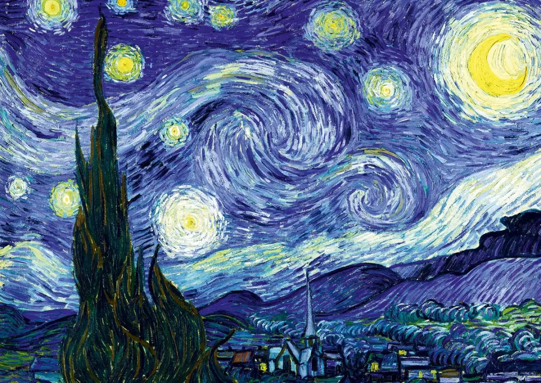 Bluebird Puzzle legpuzzel Vincent Van Gogh The Starry Night 1000 stukjes.