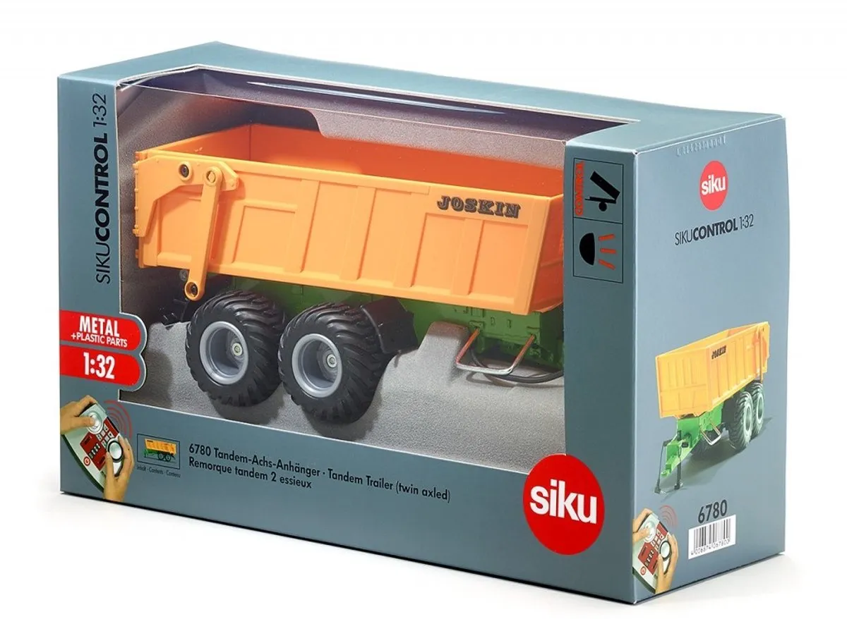 SIKU 6780 Dubbel-as-aanhangwagen - Oranje - afbeelding 6 van 6