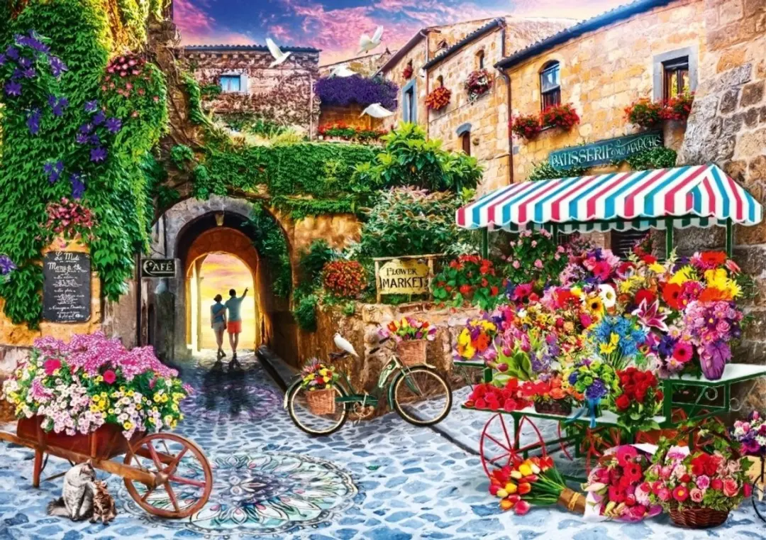Bluebird Puzzle legpuzzel The Flower Market