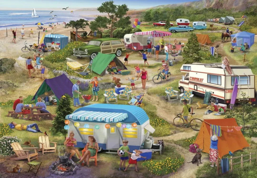 Bluebird Puzzle legpuzzel Seaside Cramped Grounds