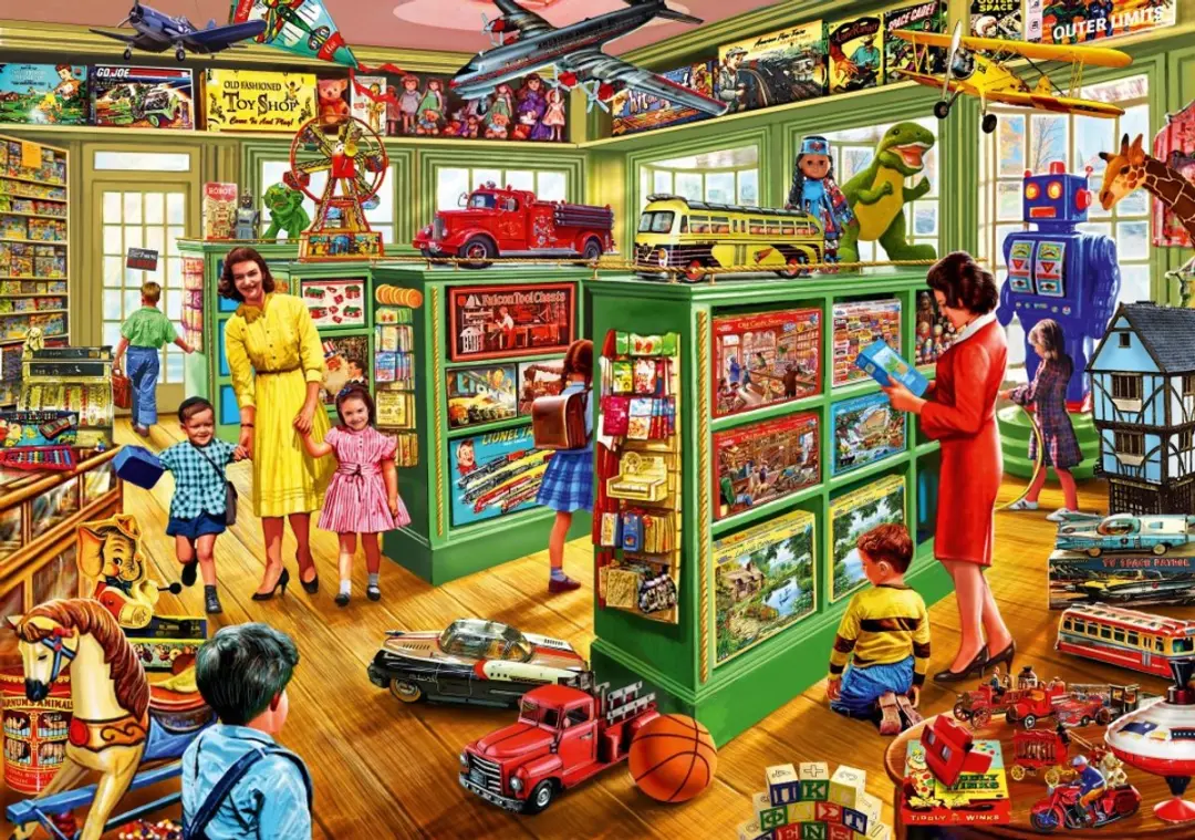 Bluebird Puzzle legpuzzel Toy Shop Interiors