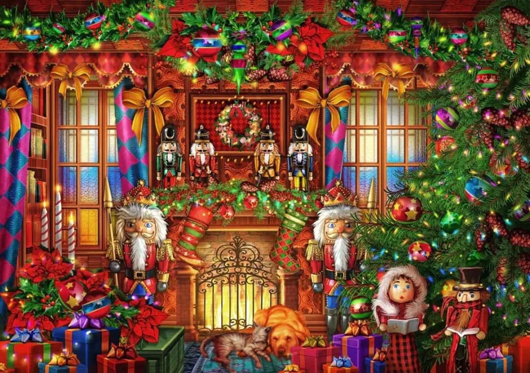 Bluebird Puzzle kerst legpuzzel Christmas Interior