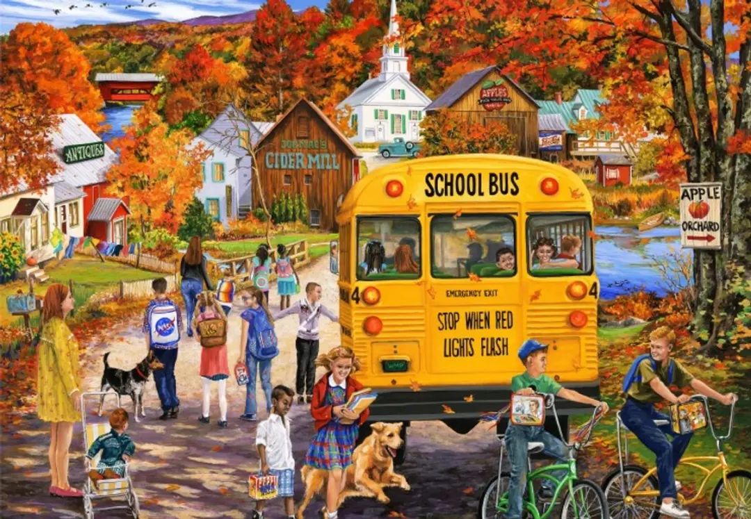 Bluebird Puzzle legpuzzel The School Bus