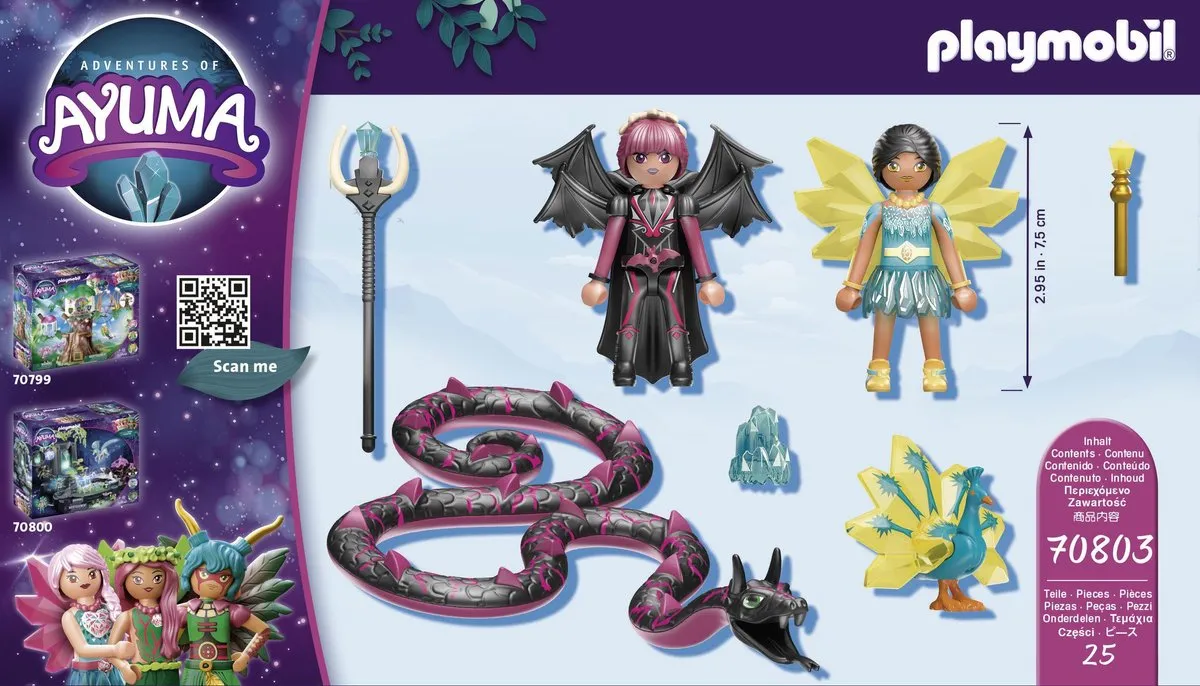 Playmobil Adventures of Ayuma Crystal Fairy & Bat Fairy - 70803