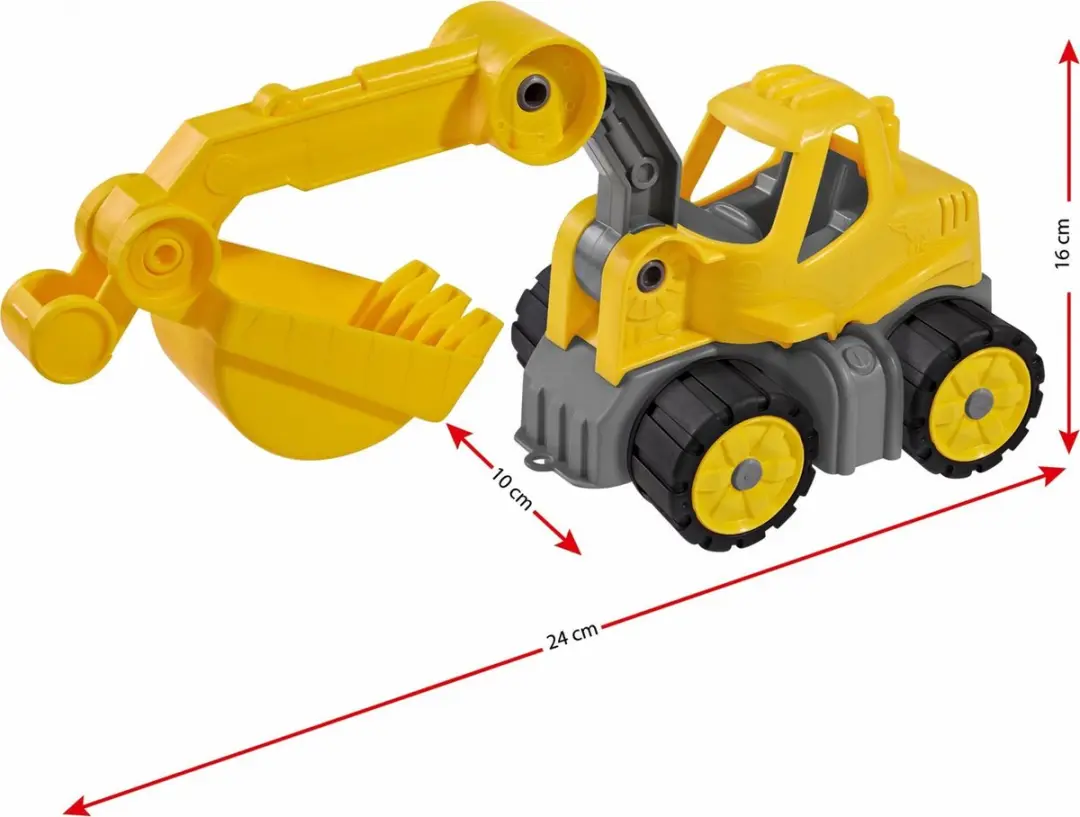 BIG Power Worker Mini Digger 800055802 - Geel - afbeelding 4 van 6