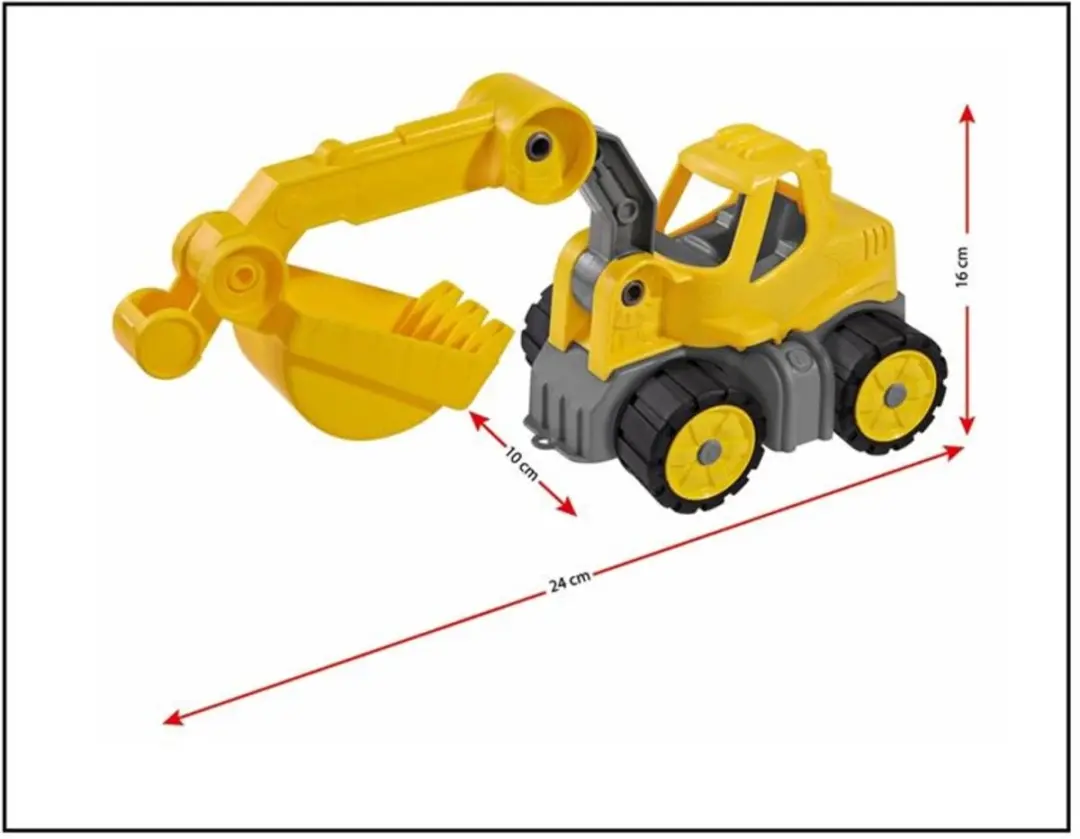BIG Power Worker Mini Digger 800055802 - Geel - afbeelding 2 van 6