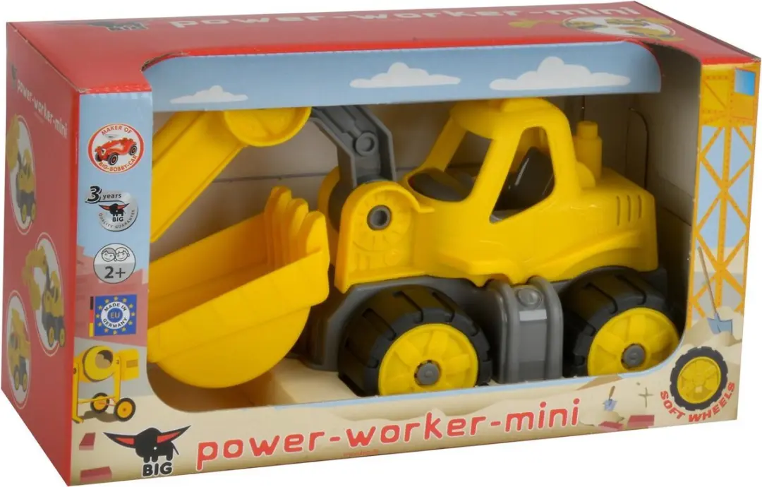 BIG Power Worker Mini Digger 800055802 - Geel - afbeelding 6 van 6