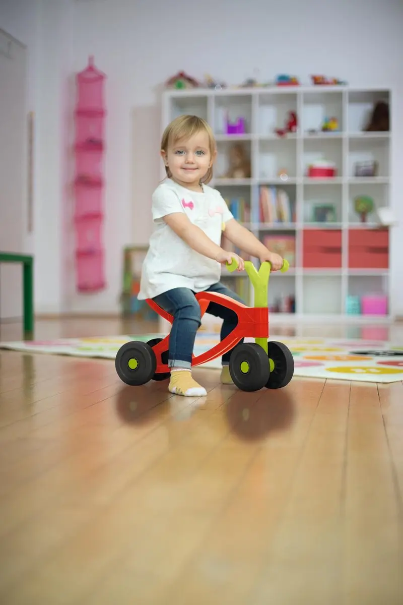 BIG Flippi Loopfiets Rood - 4 Wielen 10cm - 25kg