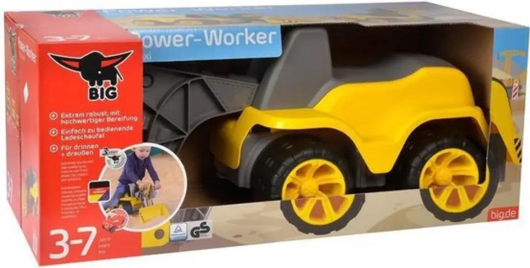 BIG Power Worker Maxi Loader 800055813 - Loopauto - 50kg - Geel - afbeelding 6 van 6