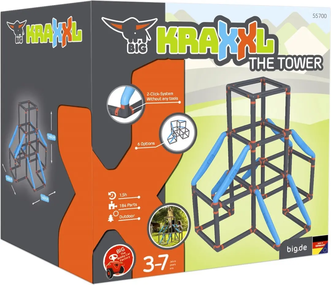 BIG Kraxxl The Tower Klimrek 800055700 - Blauw/Grijs - afbeelding 6 van 6