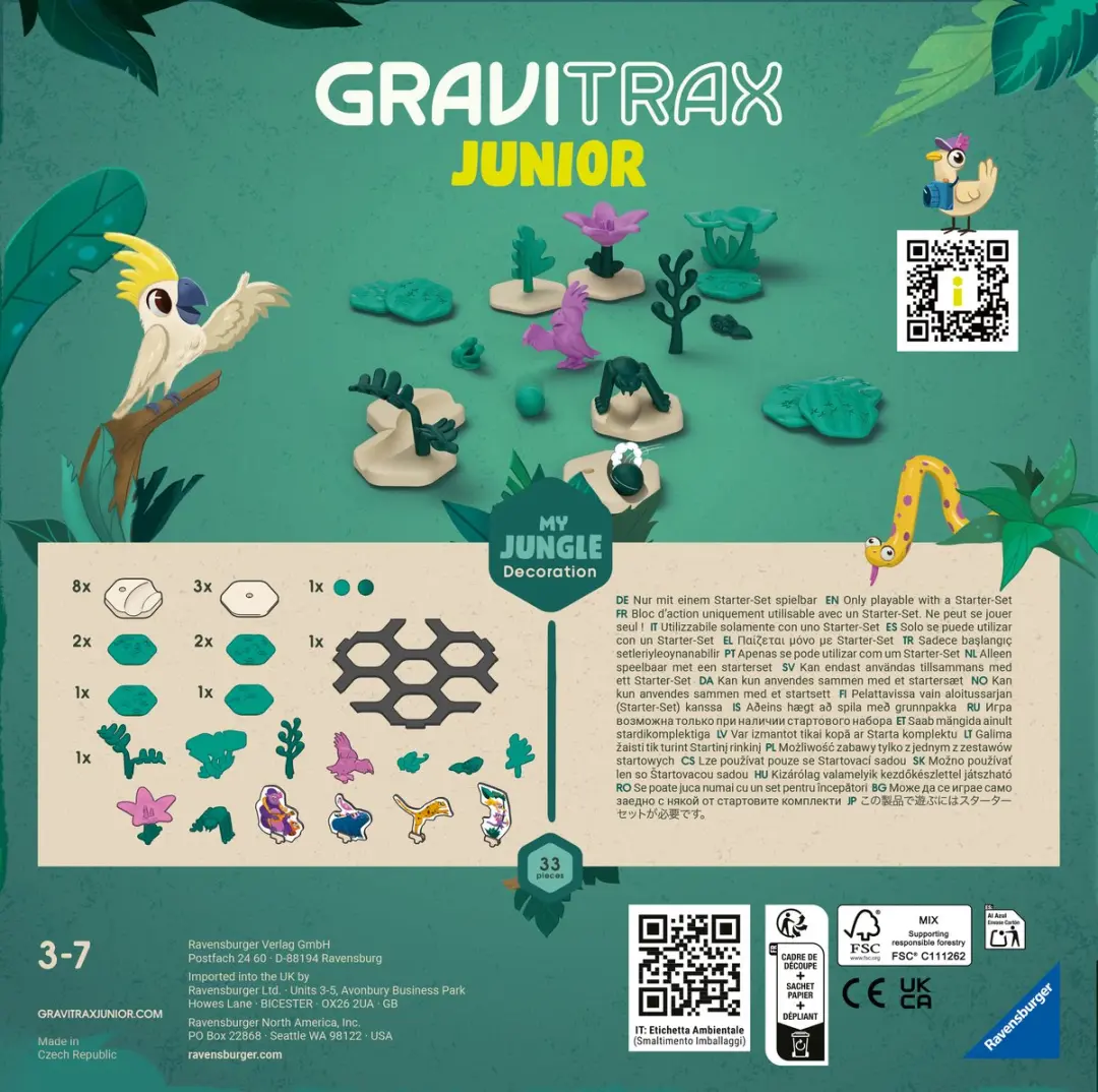 GraviTrax Junior Extension My Jungle - 182 Onderdelen