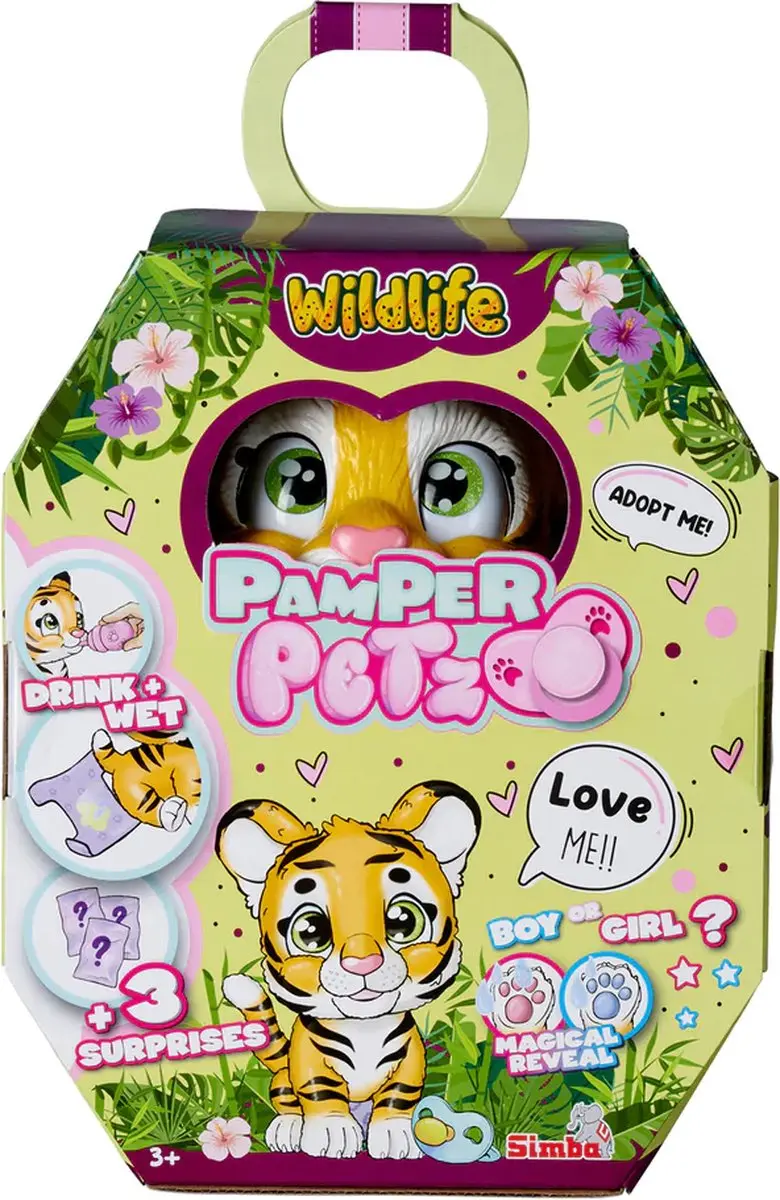 Simba Pamper Petz Tijger Speelgoed - 3+ Jaar - afbeelding 6 van 6